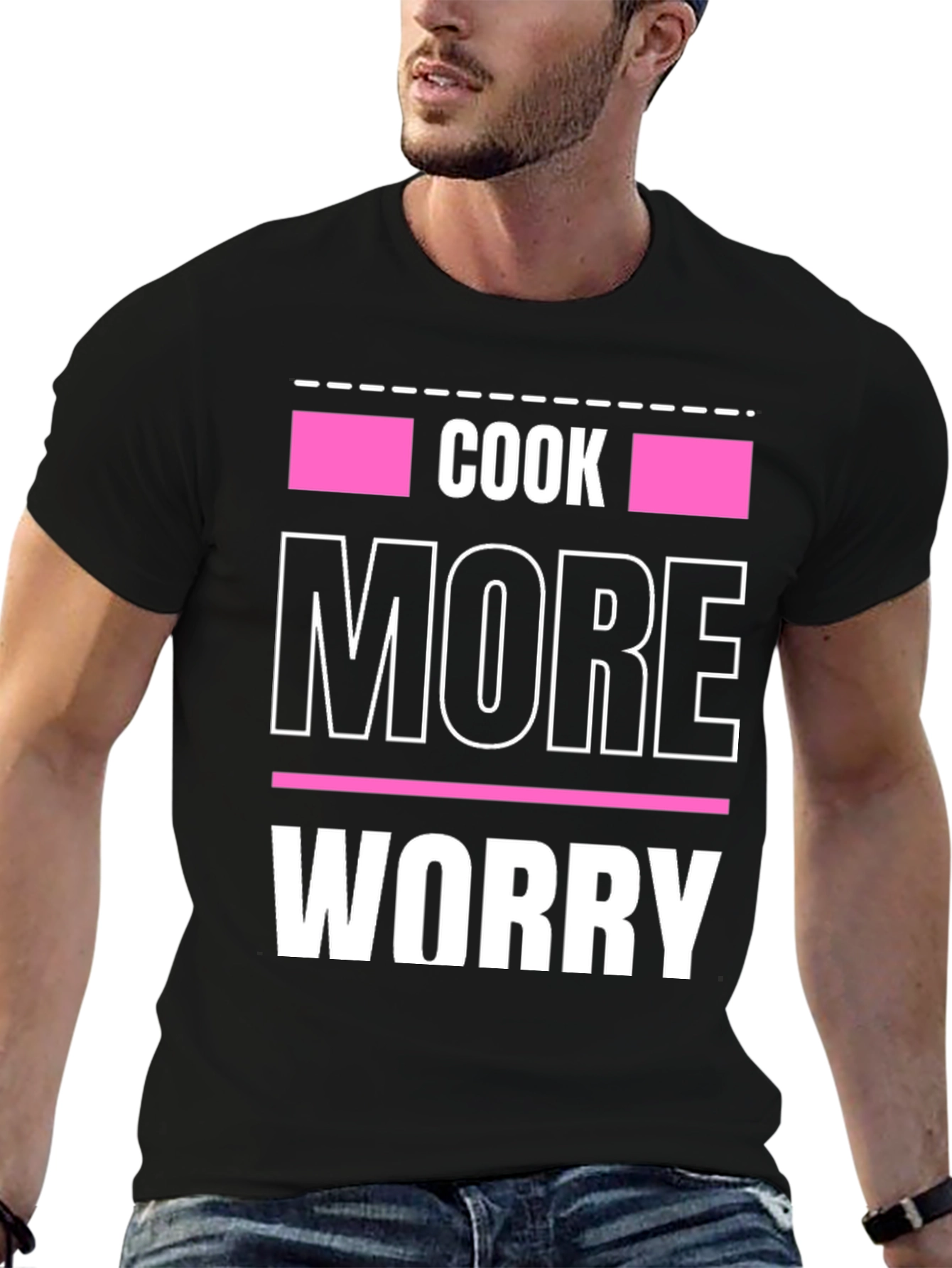 Cook More Worry Less Graphic Tee