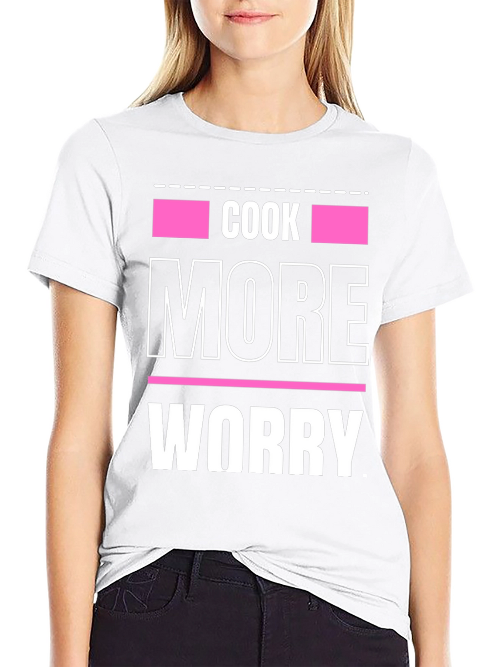 Cook More Worry Less Graphic Tee