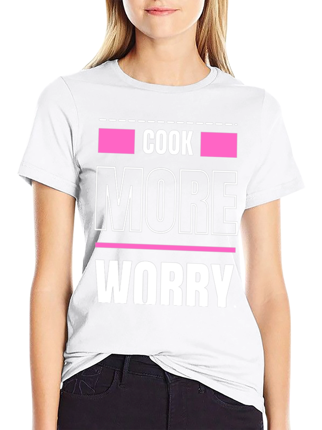 Cook More Worry Less Graphic Tee
