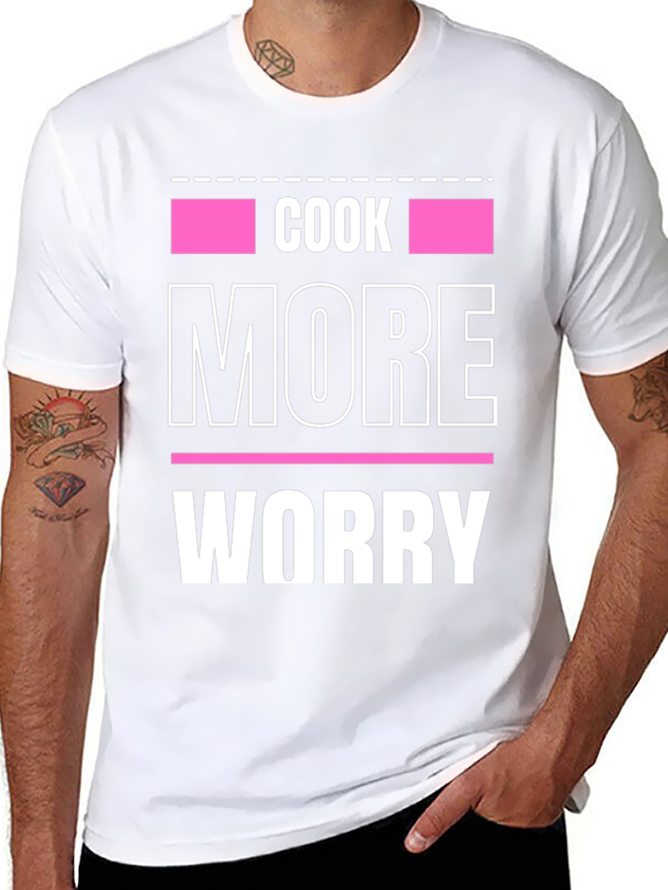 Cook More Worry Less Graphic Tee