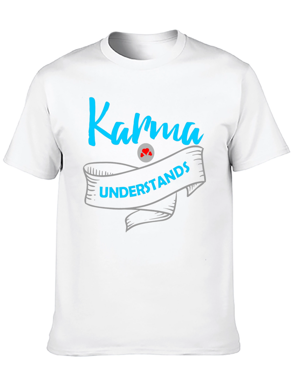 Karma Understands Graphic Print Mens T-Shirt