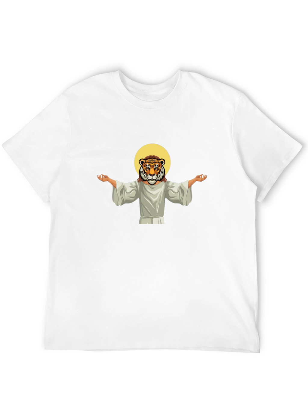 Tiger Jesus Graphic Tee - Black