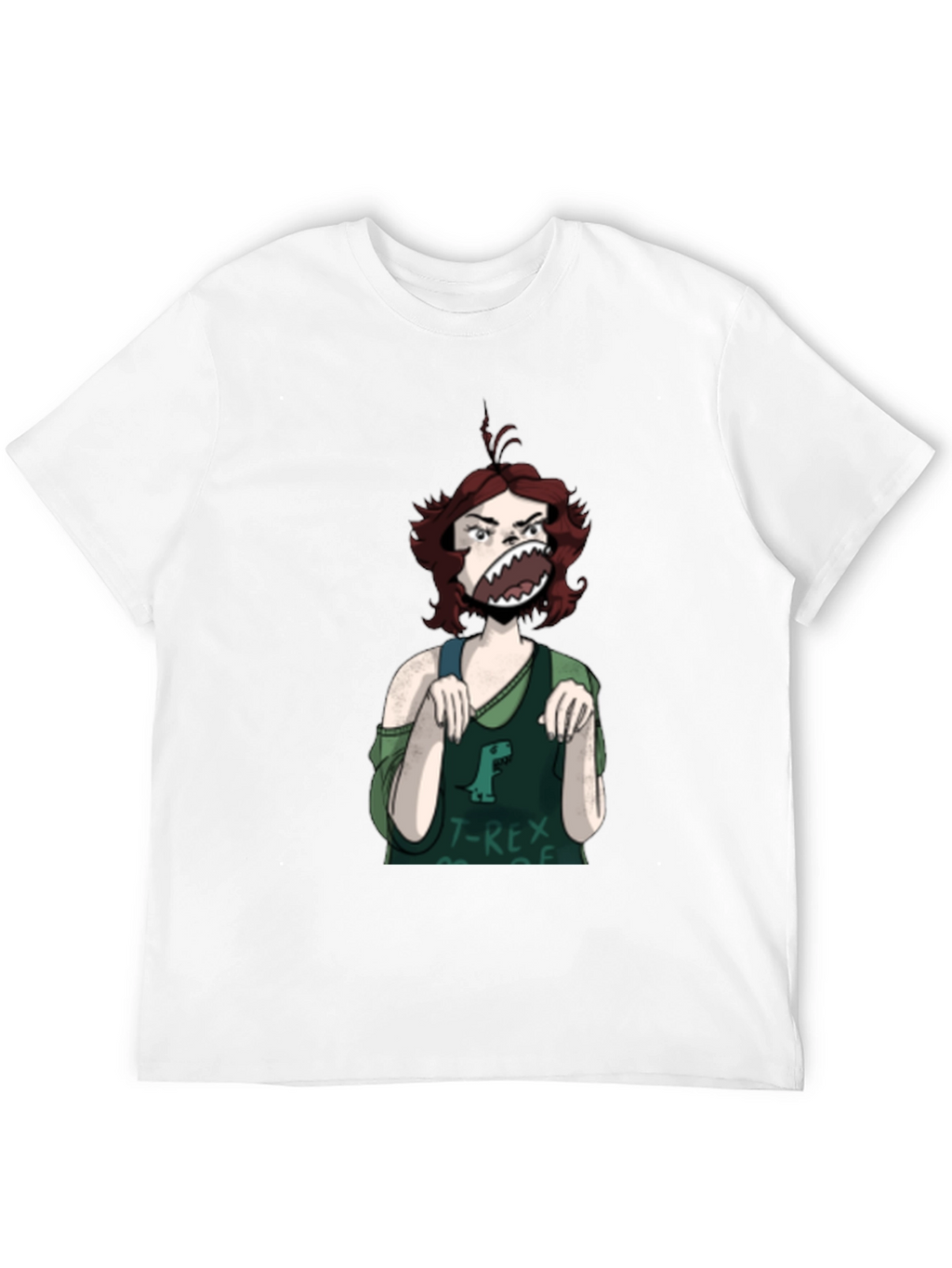 T-Rex Girl Graphic T-Shirt - Unique Funny Tee