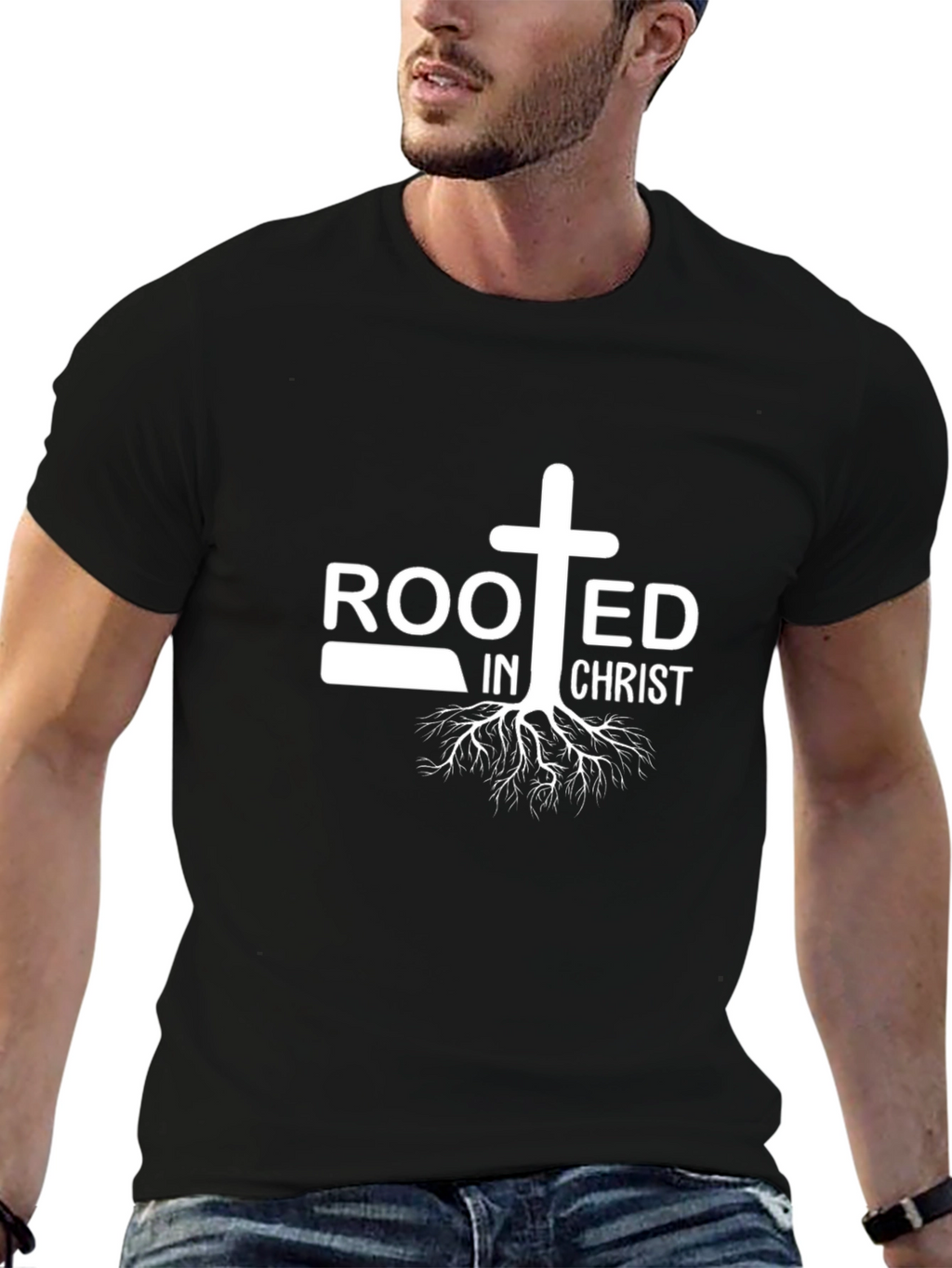 Rooted in Christ T-Shirt - Christian Faith Apparel