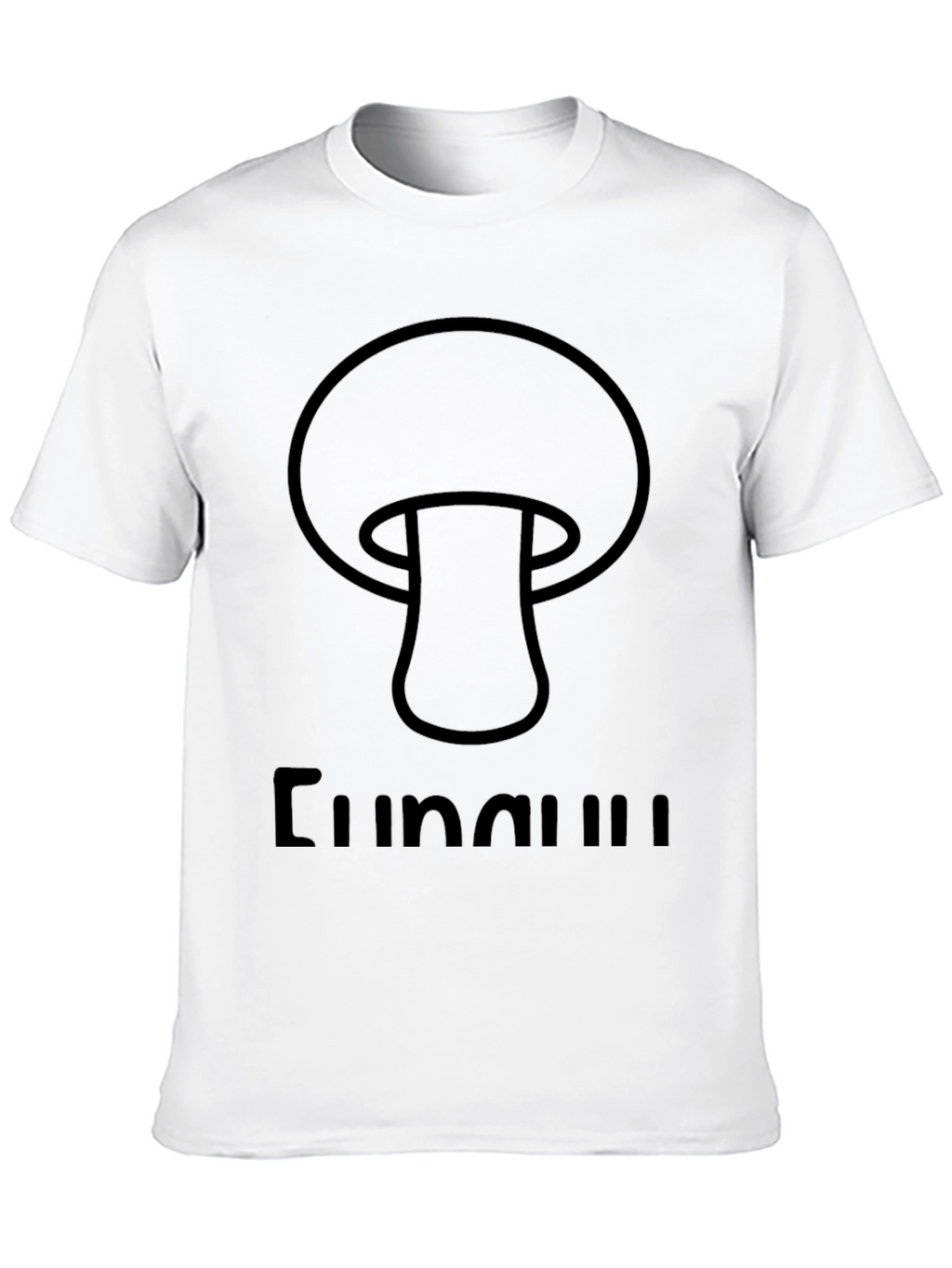 Mushroom Graphic Black T-Shirt