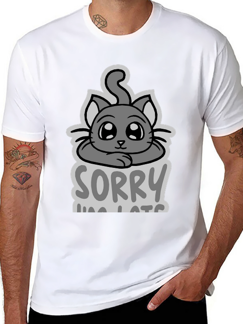 Sorry Im Late Cat T-Shirt