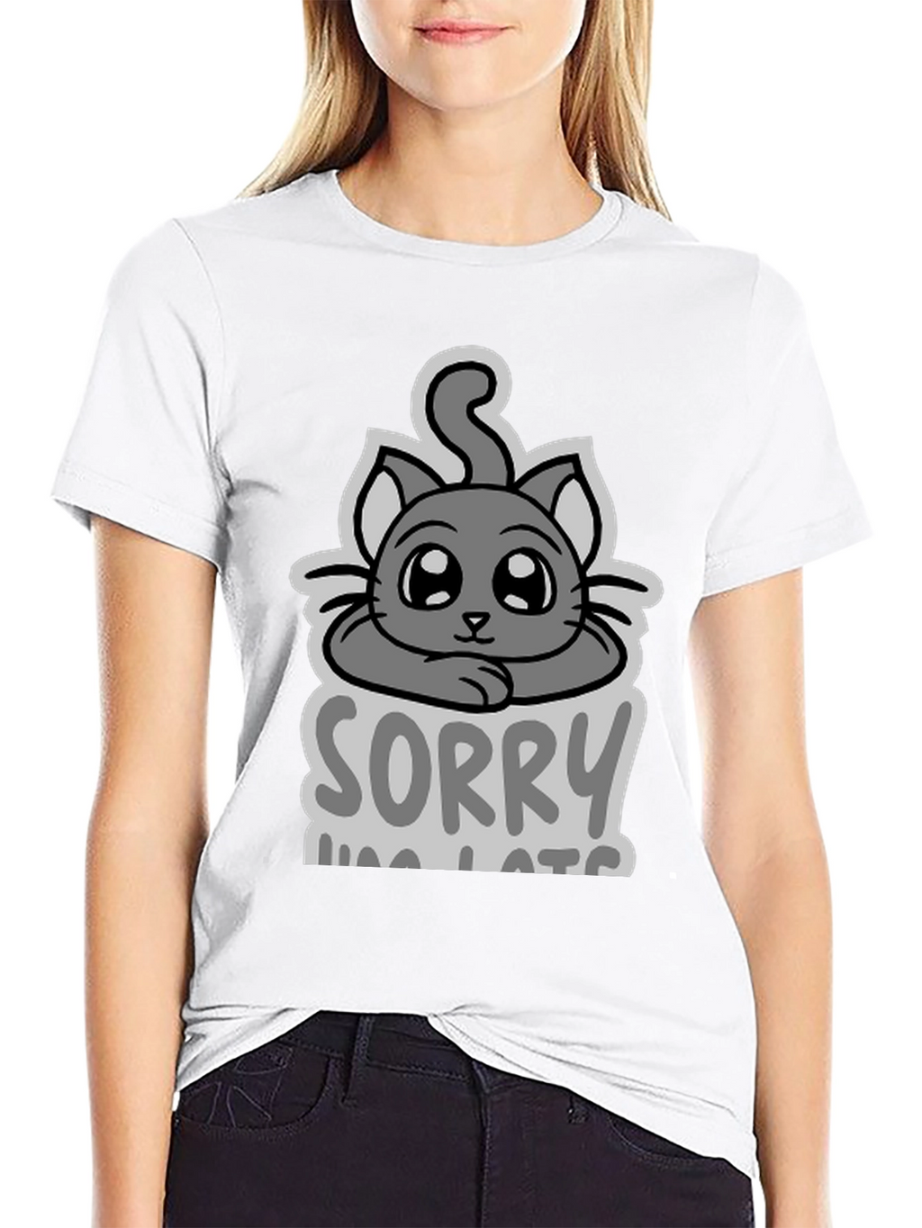 Sorry Im Late Cat T-Shirt