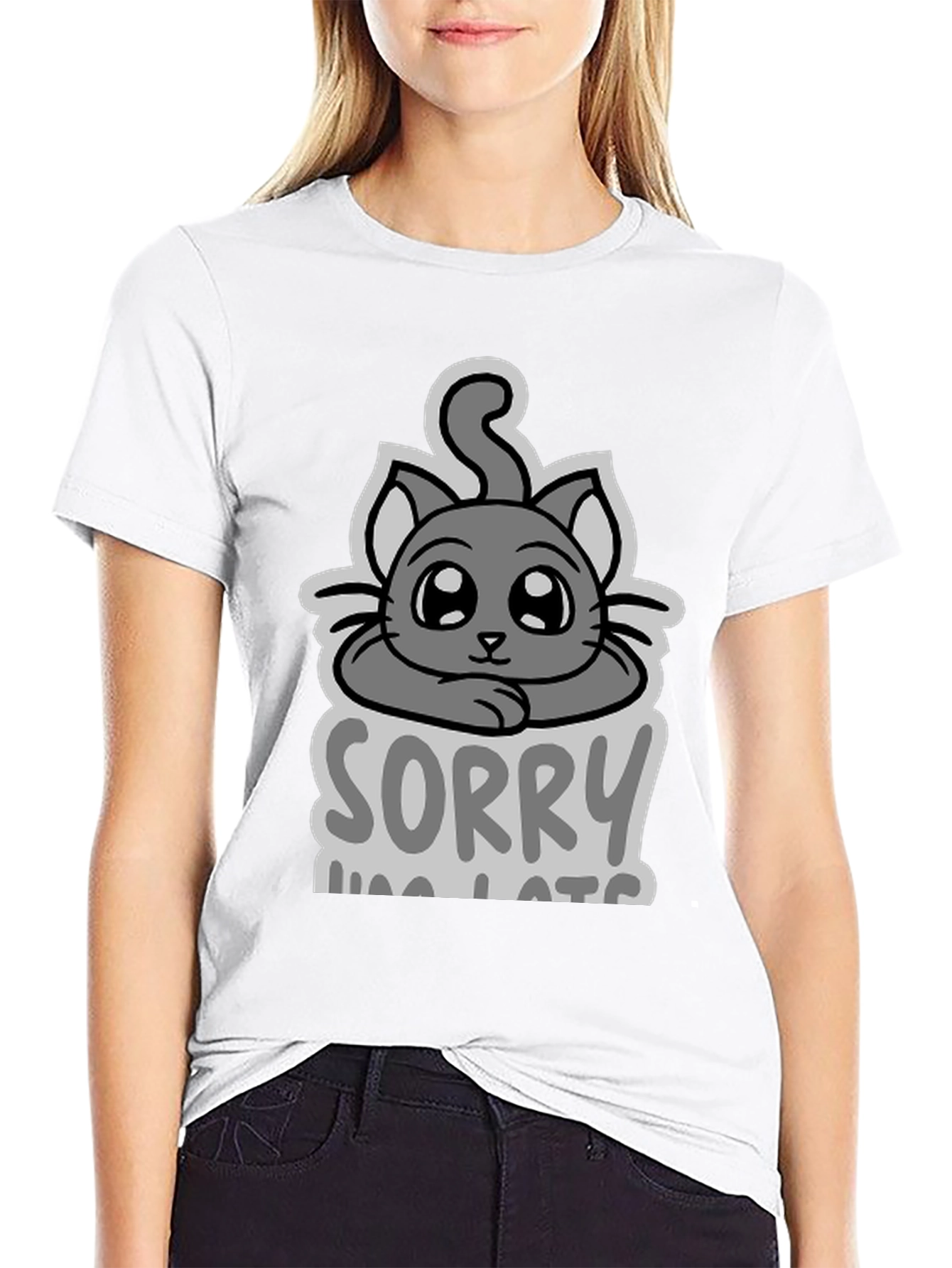 Sorry Im Late Cat T-Shirt