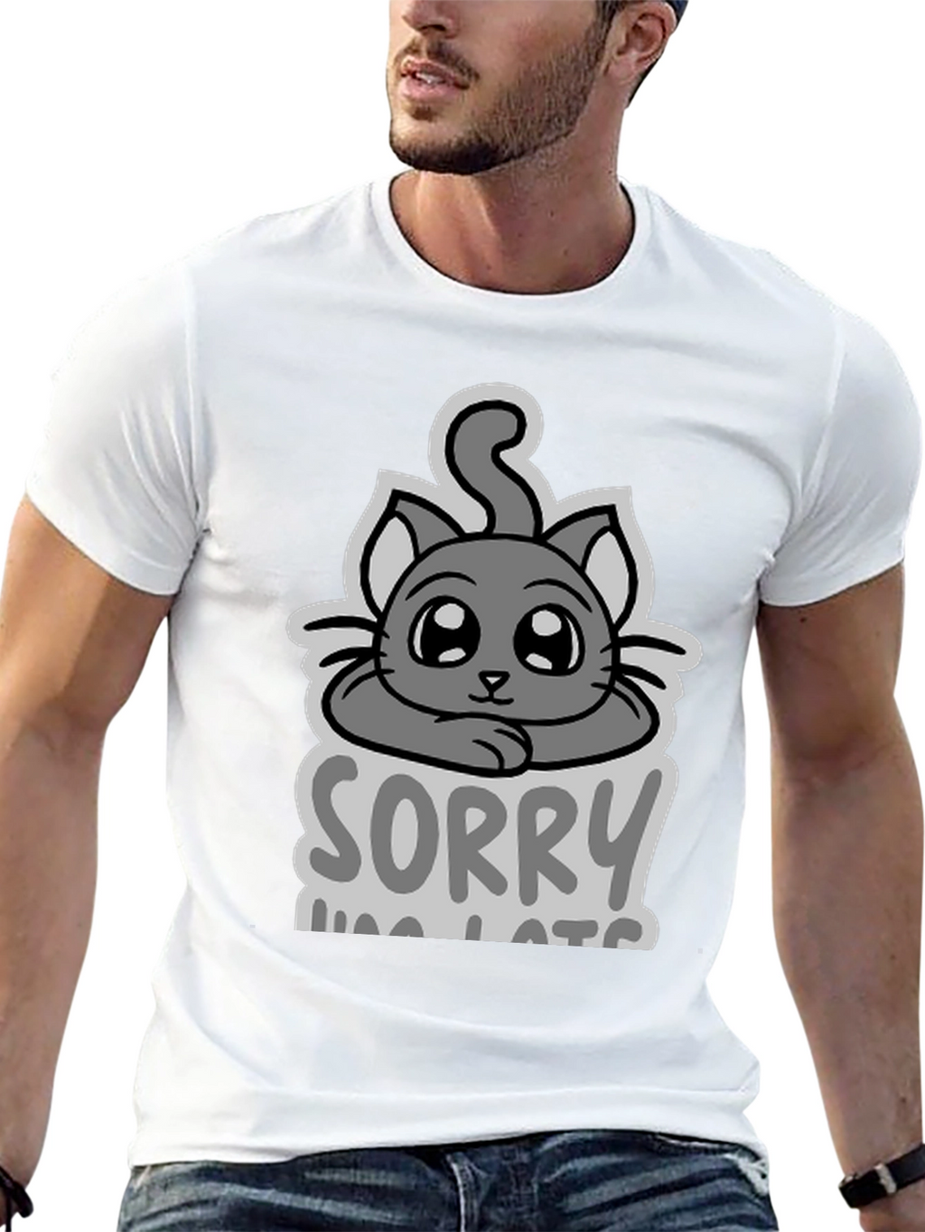 Sorry Im Late Cat T-Shirt