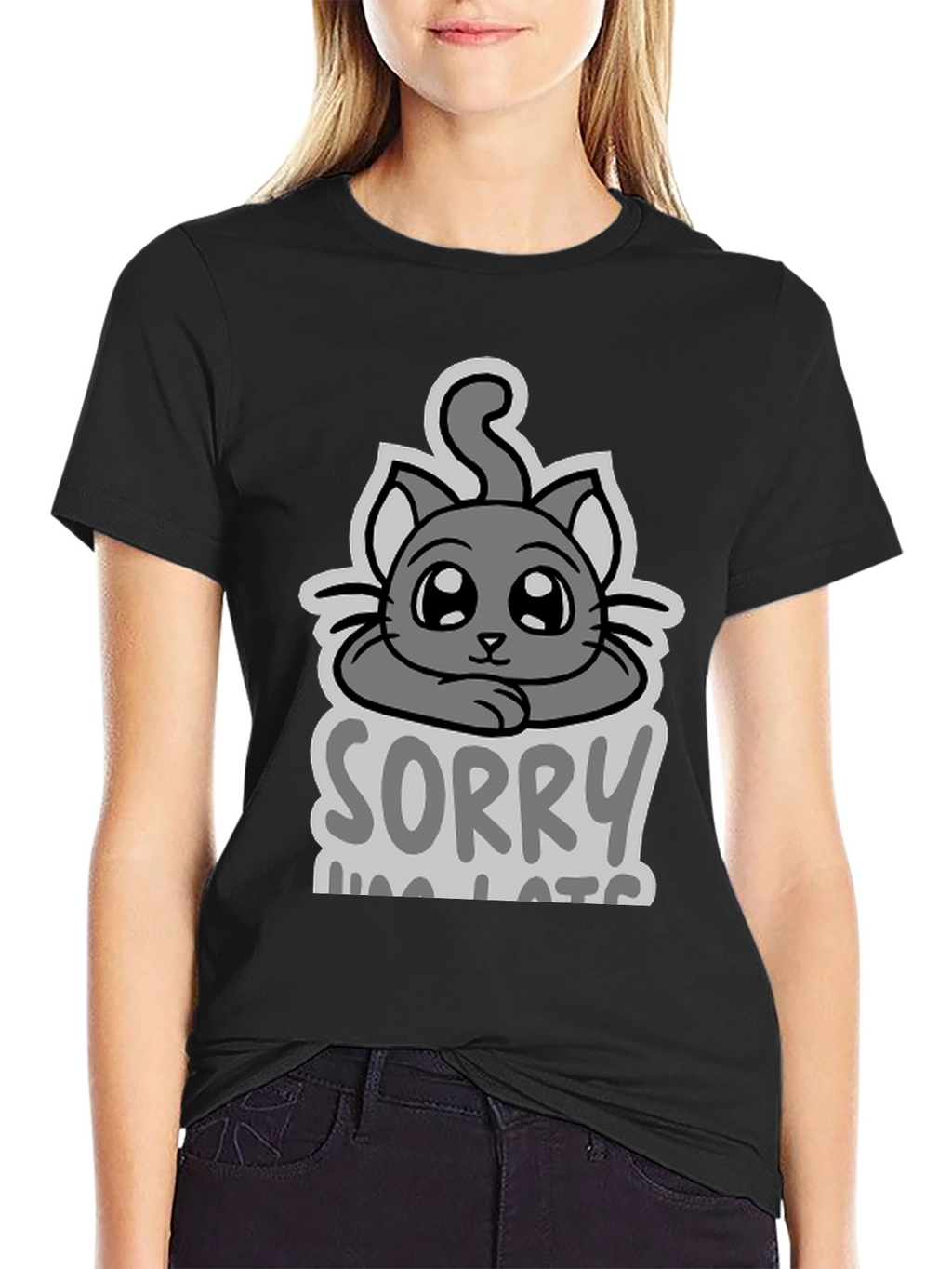 Sorry Im Late Cat T-Shirt