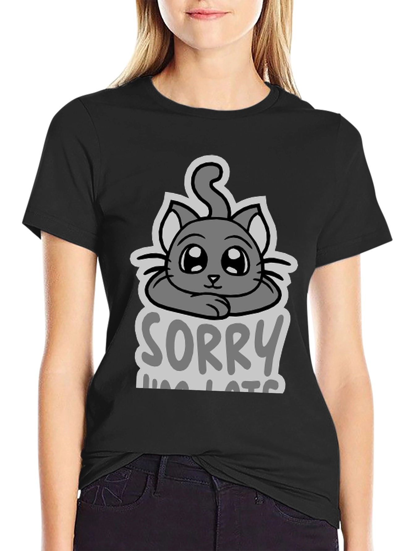 Sorry Im Late Cat T-Shirt