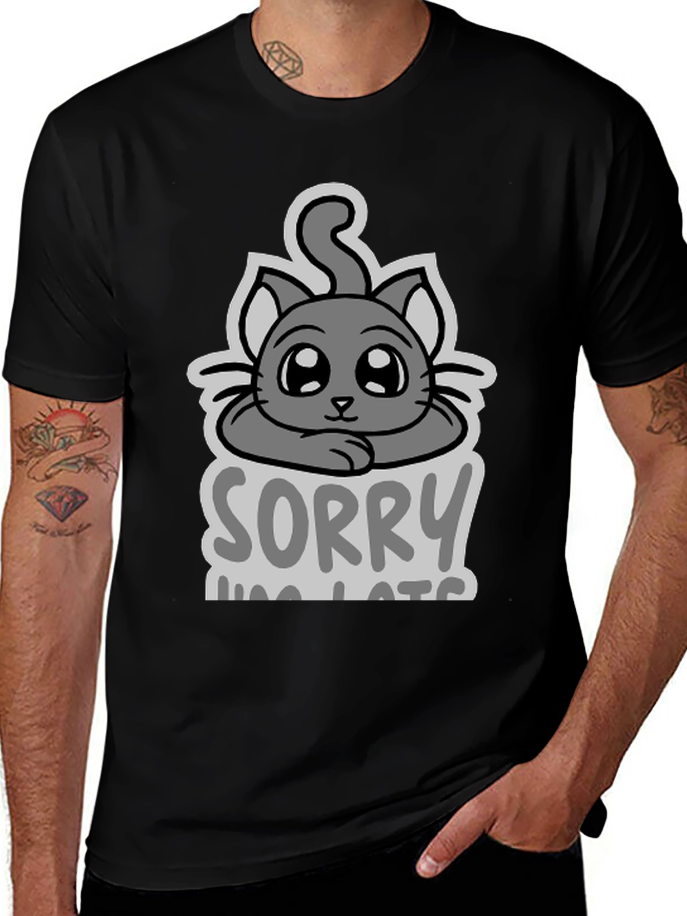 Sorry Im Late Cat T-Shirt
