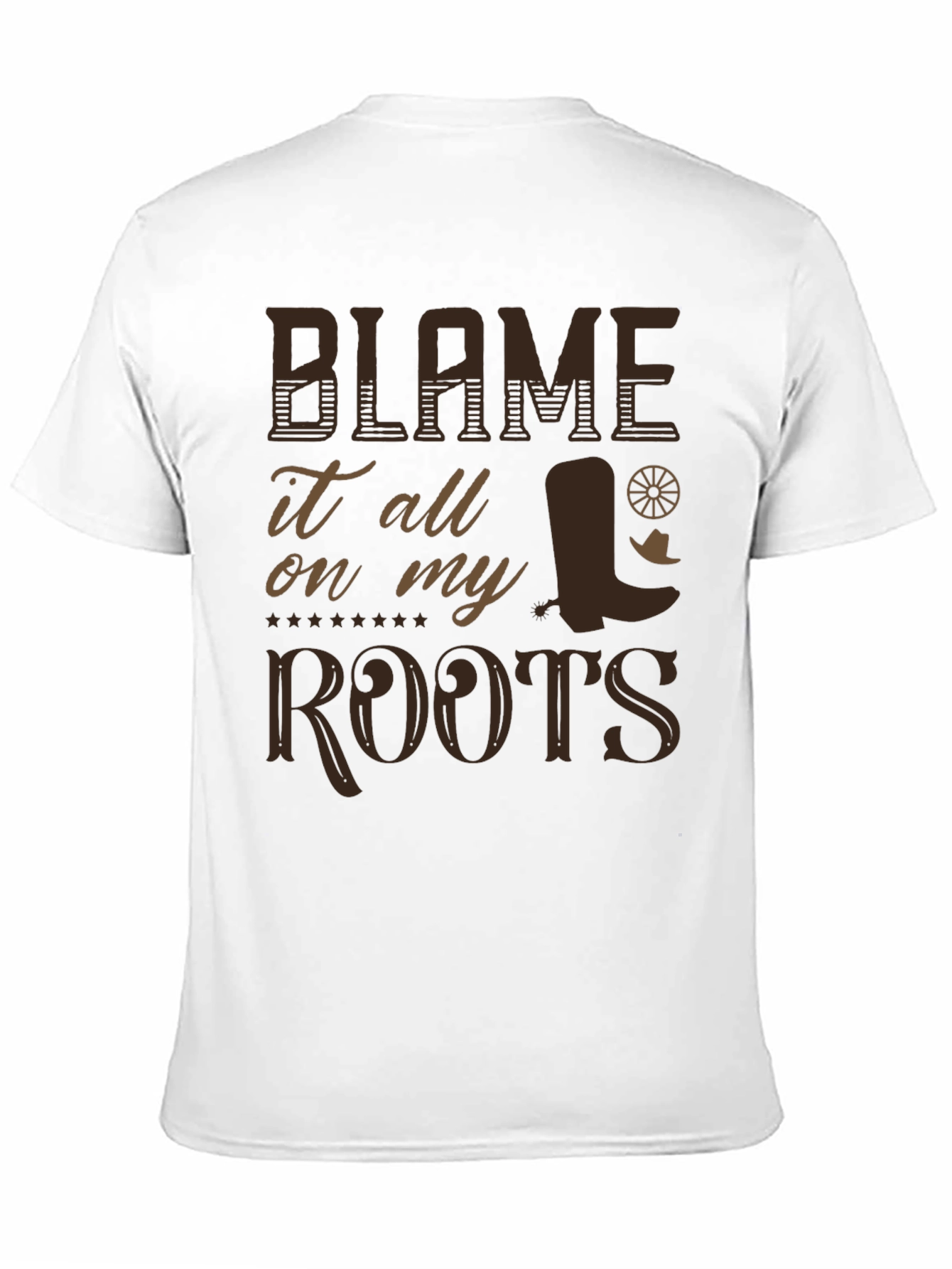 Blame It On My Roots Graphic T-Shirt