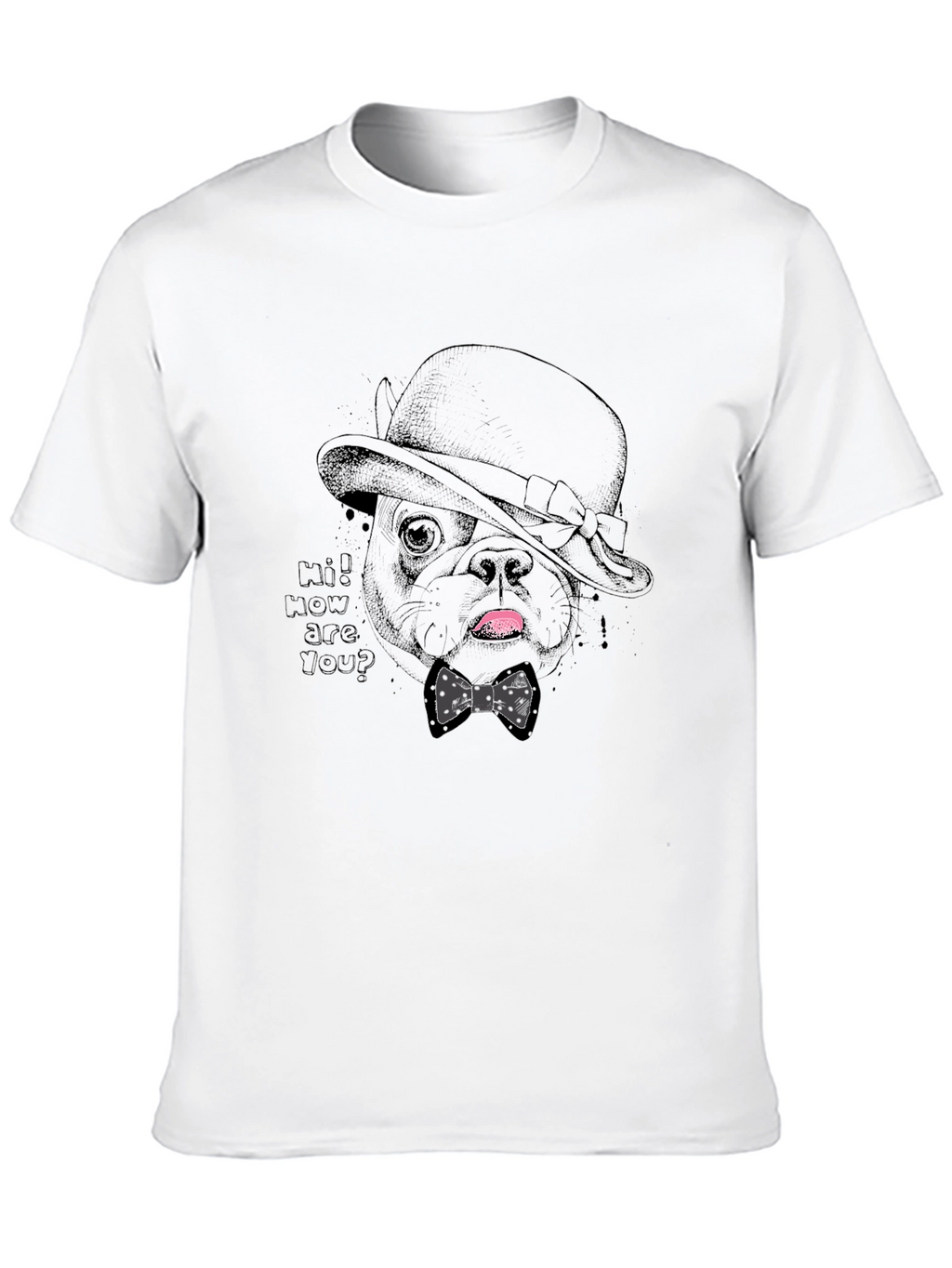 Dapper Dog Tee - Stylish Pet Graphic T-Shirt