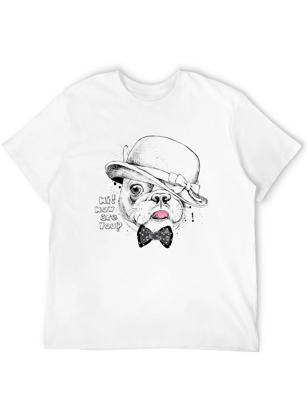 Dapper Dog Tee - Stylish Pet Graphic T-Shirt