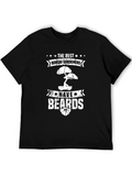 Bonsai Gardeners with Beards Black Graphic T-Shirt