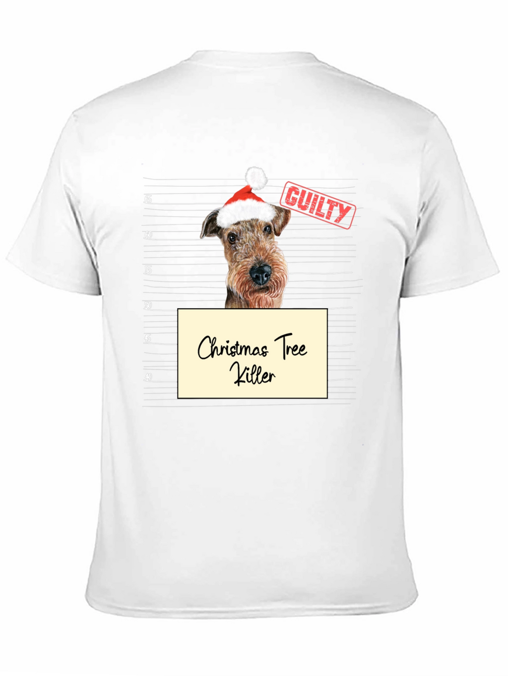 Christmas Tree Killer Dog Mugshot T-Shirt