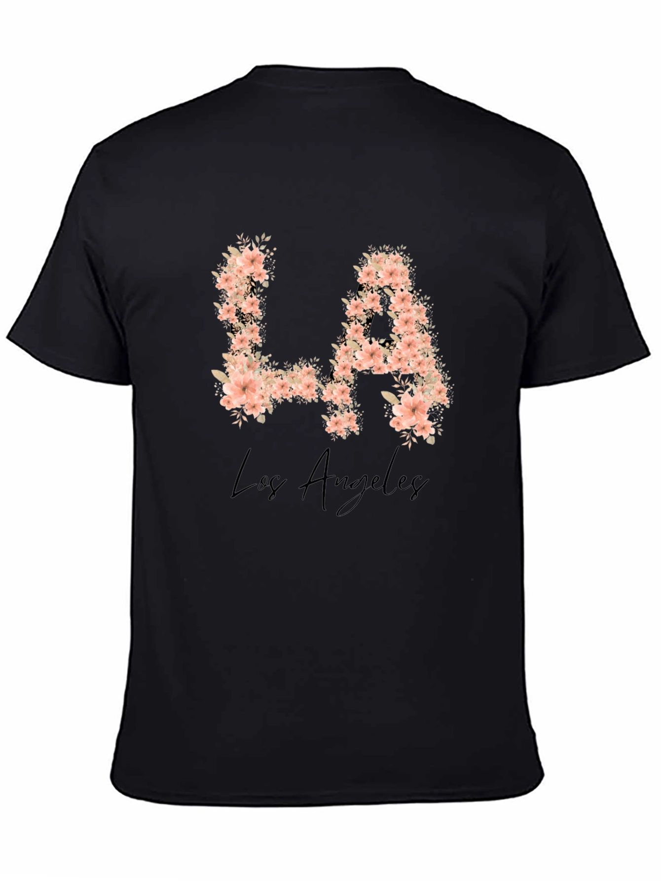 Floral LA Los Angeles Graphic T-Shirt