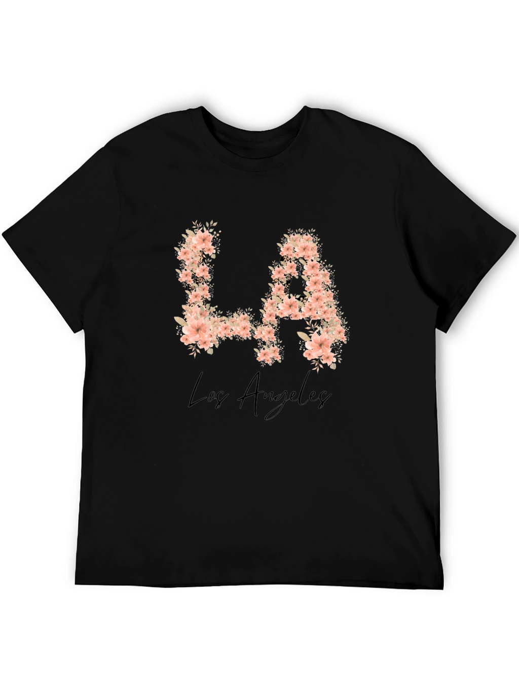 Floral LA Los Angeles Graphic T-Shirt