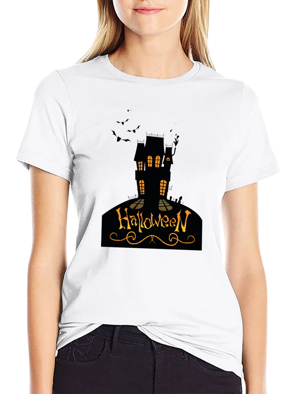 Halloween House Graphic T-Shirt
