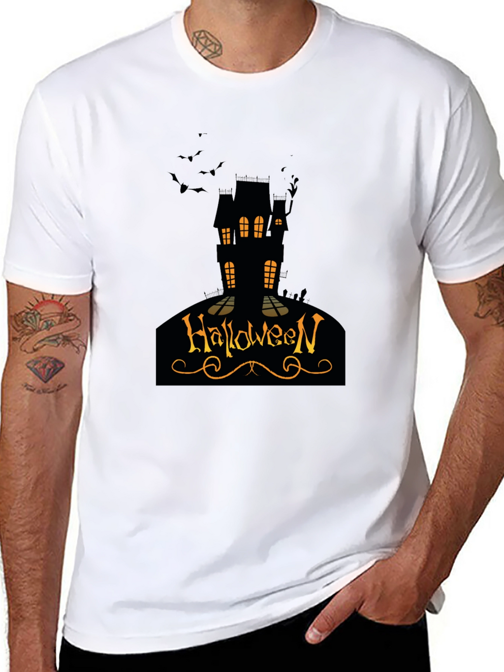 Halloween House Graphic T-Shirt
