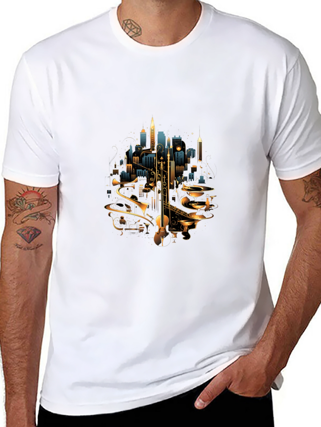 Jazz Cityscape Tee