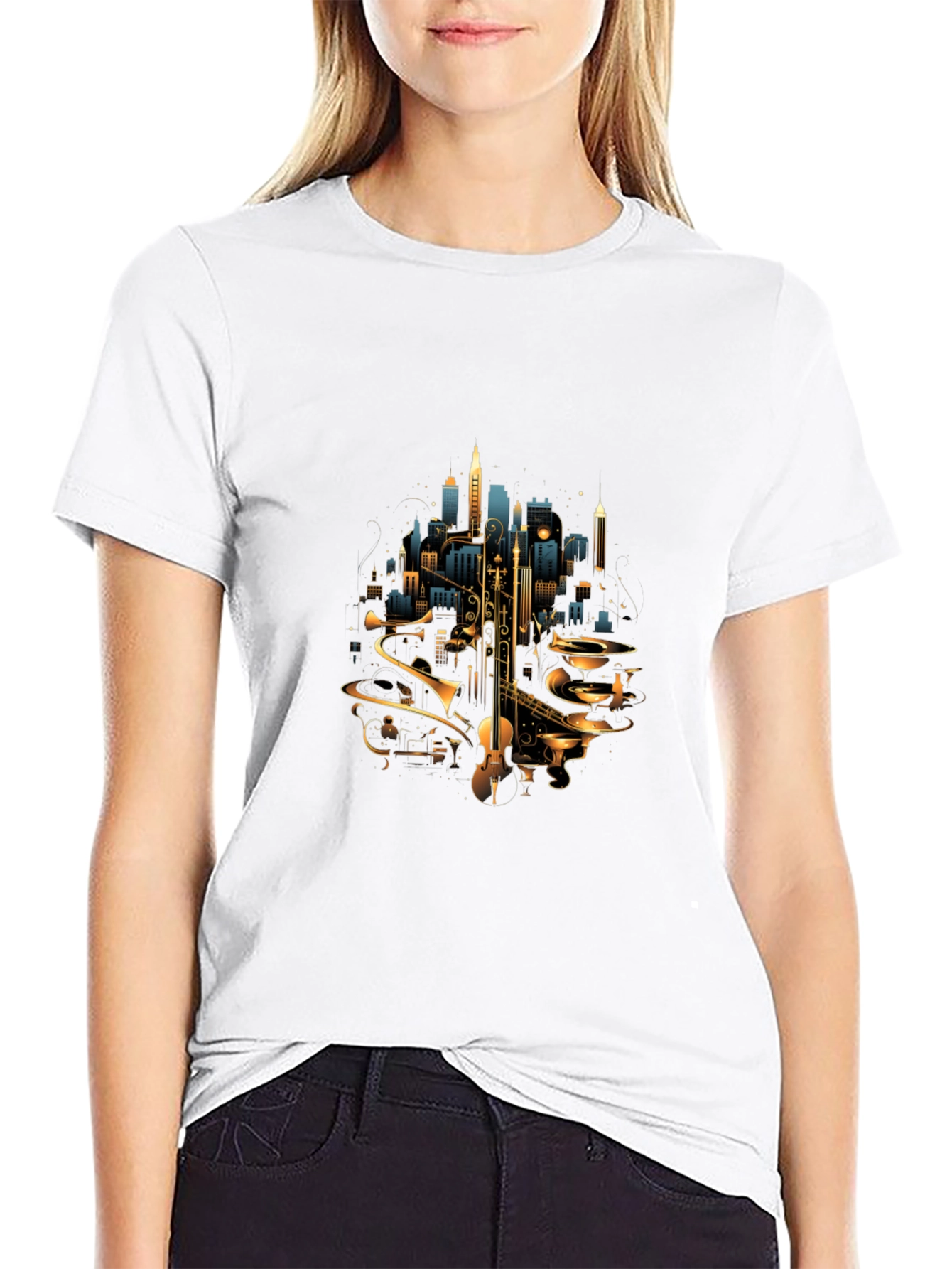 Jazz Cityscape Tee