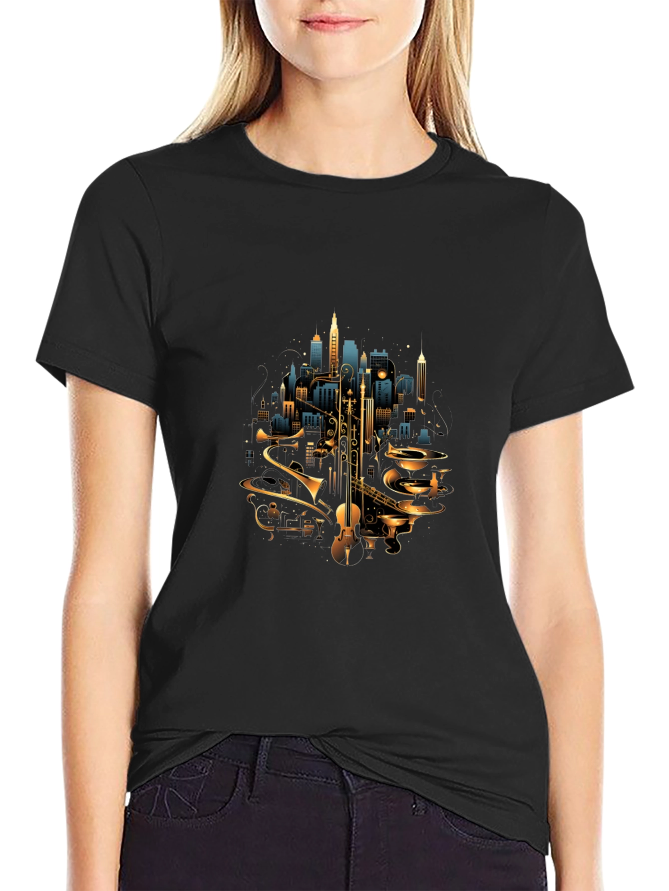 Jazz Cityscape Tee