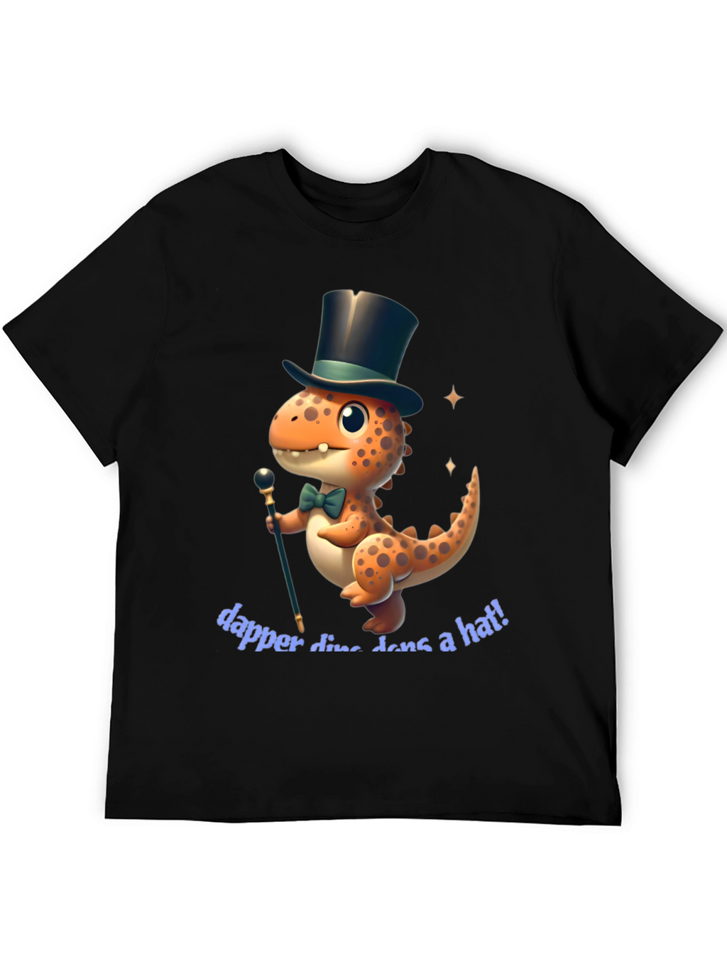 Dapper Dino T-Shirt - Dinosaur in a Hat