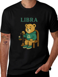 Libra Zodiac Bear Graphic Tee