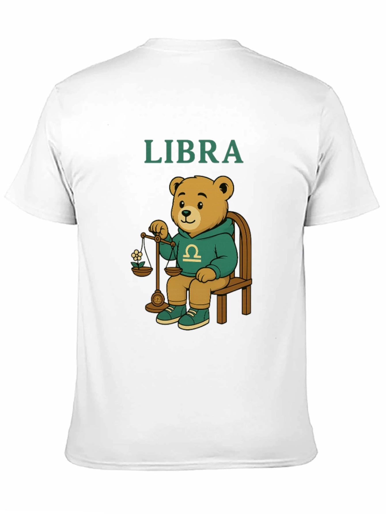 Libra Zodiac Bear Graphic Tee