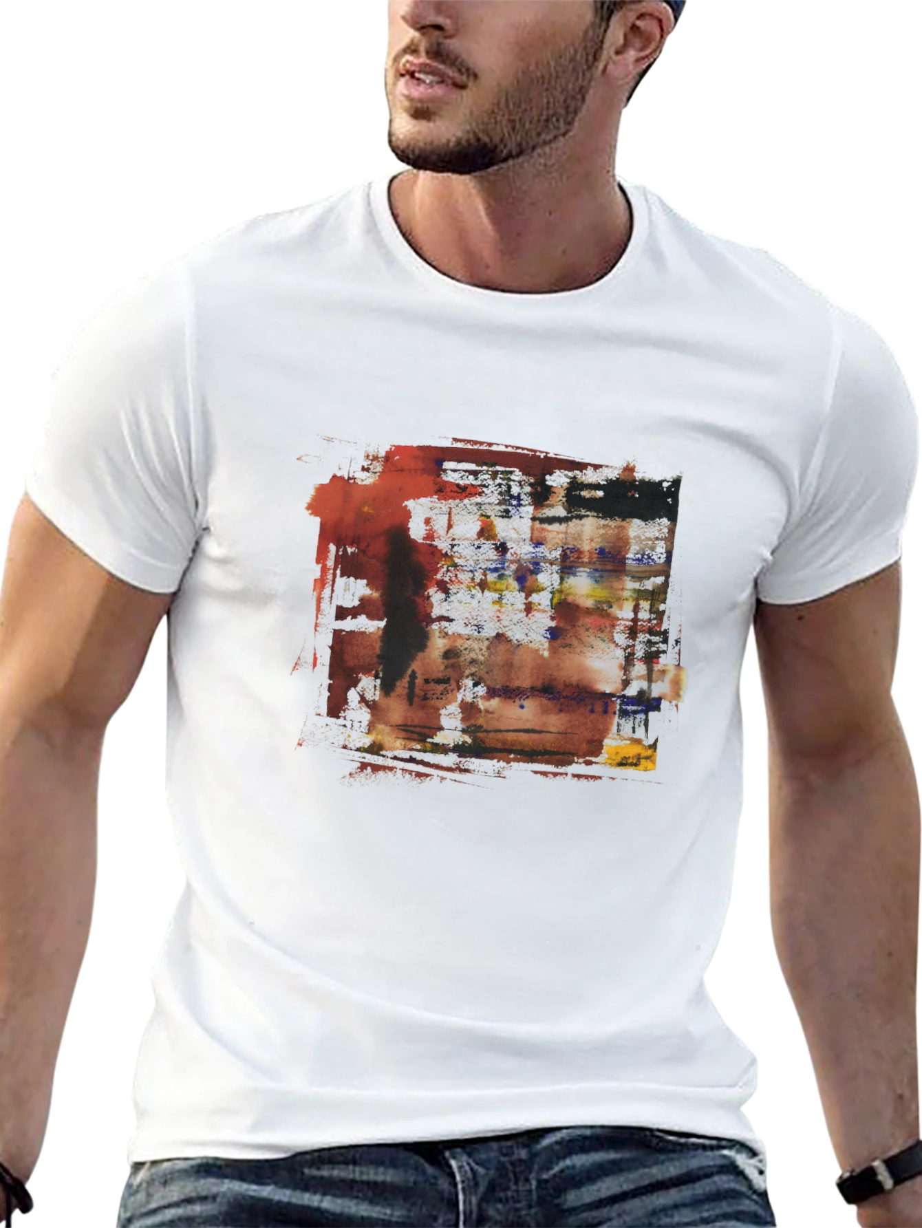 Abstract Art Graphic Tee - Modern Design