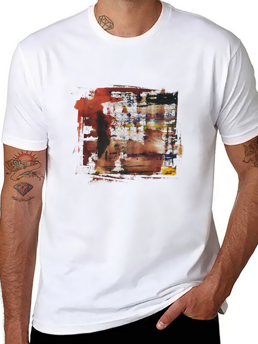 Abstract Art Graphic Tee - Modern Design