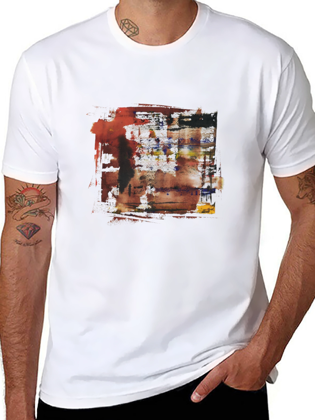 Abstract Art Graphic Tee - Modern Design