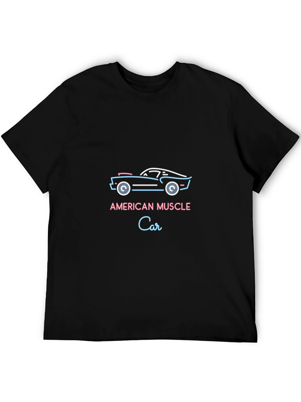 American Muscle Car Graphic Tee - Black