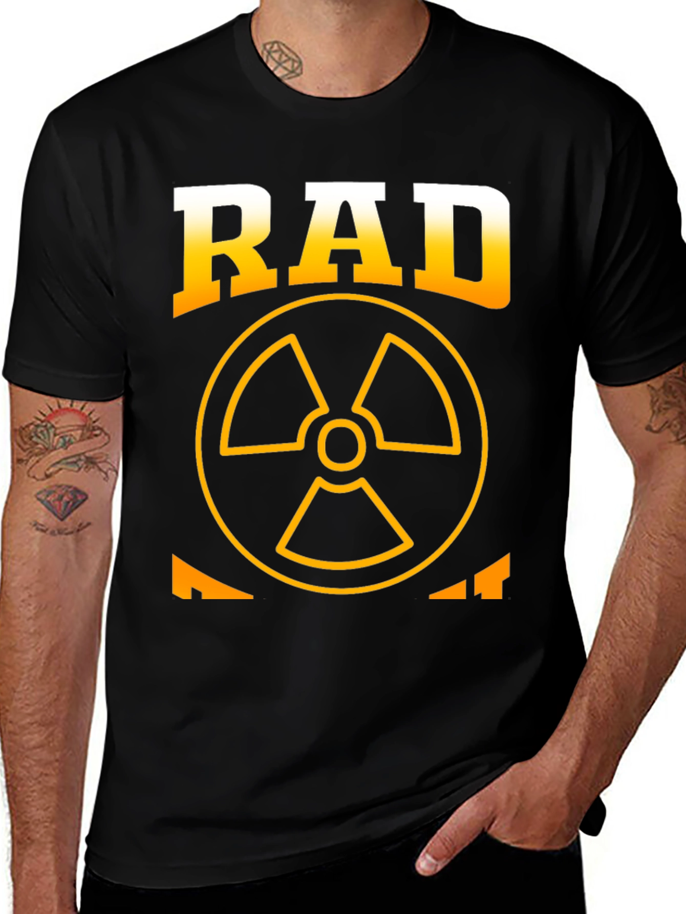 Rad Tech T-Shirt - Radiation Symbol - Black