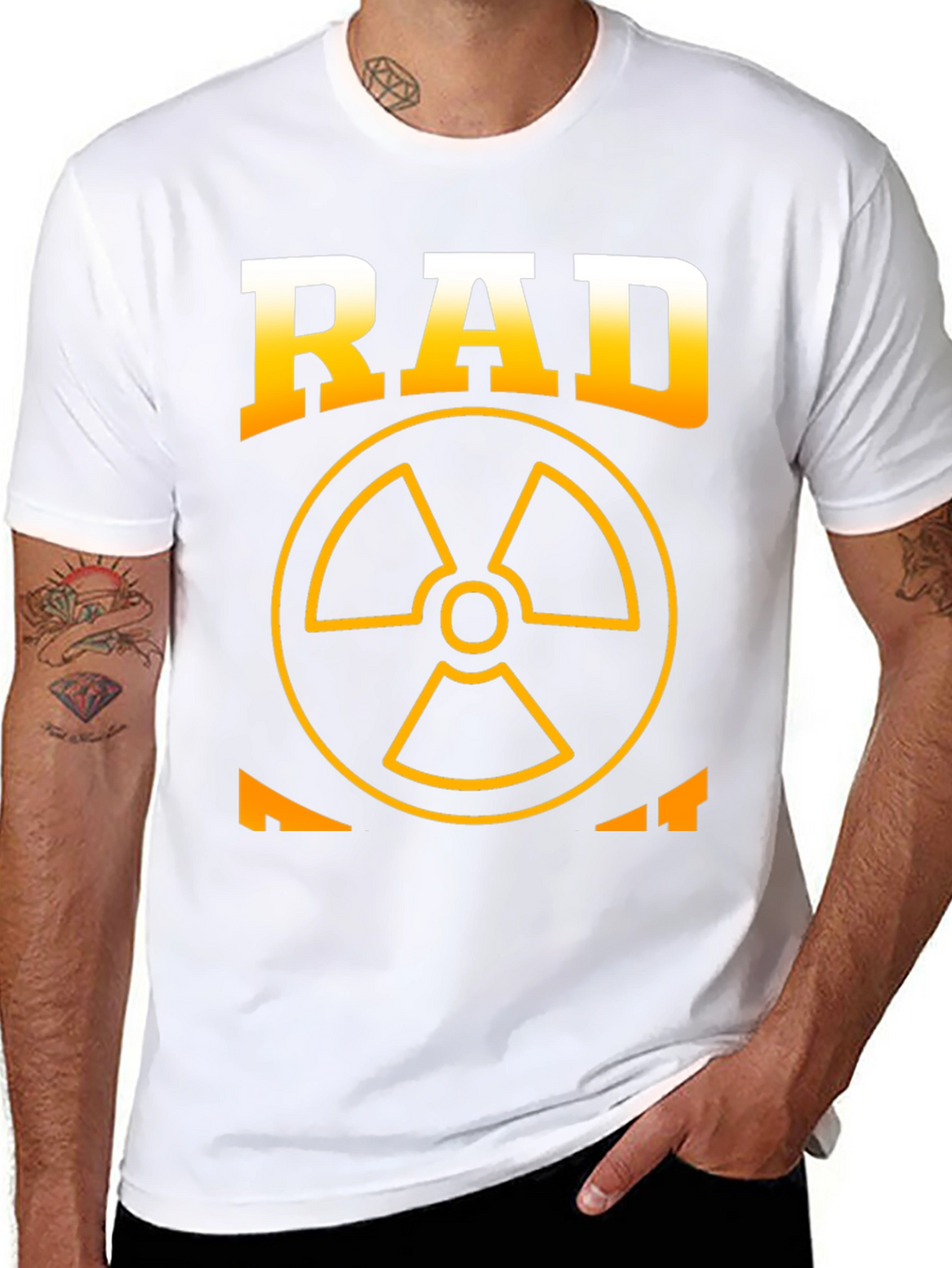 Rad Tech T-Shirt - Radiation Symbol - Black