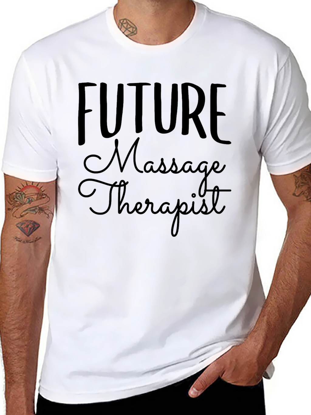 Future Massage Therapist Black T-Shirt