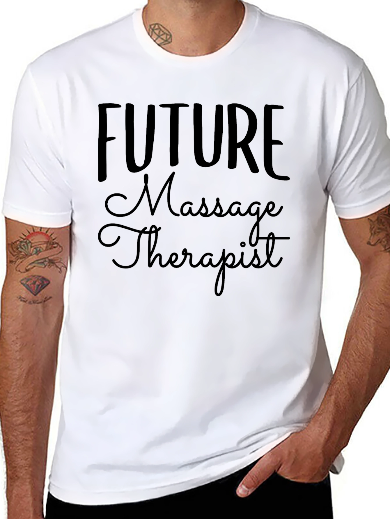 Future Massage Therapist Black T-Shirt
