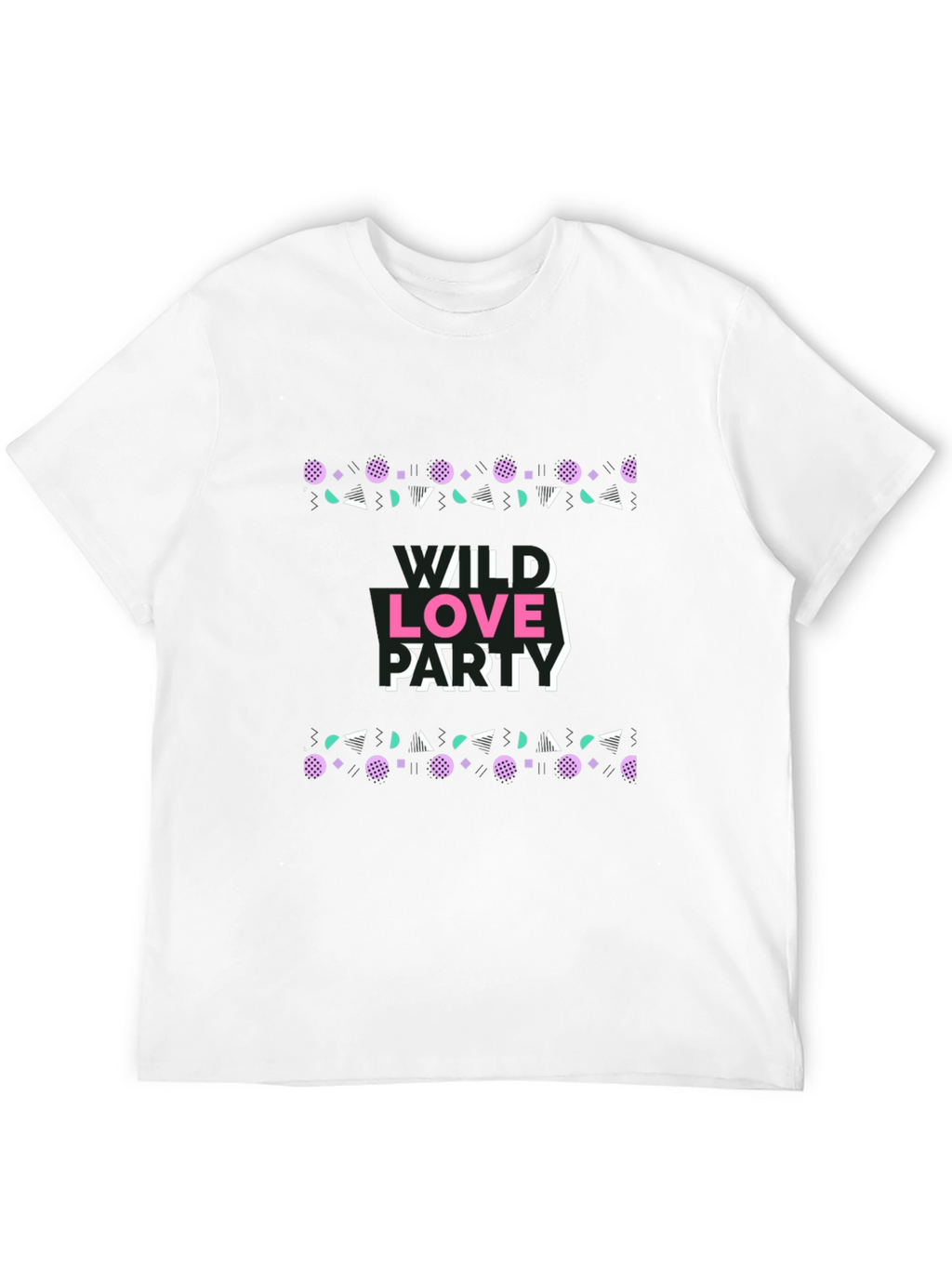 Wild Love Party Graphic Tee - Retro Design