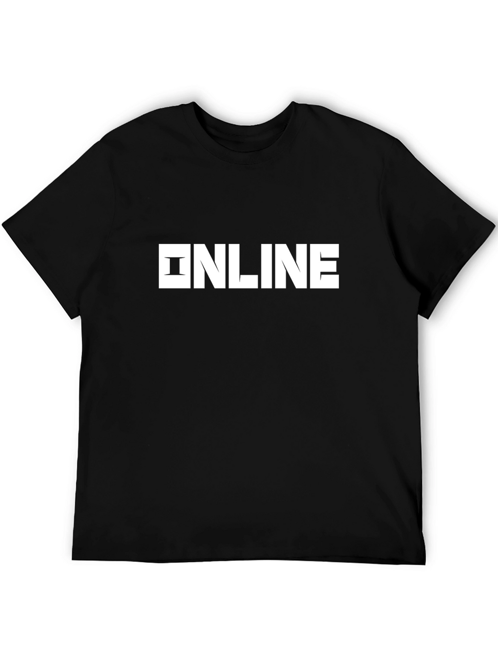 Online Graphic Black T-Shirt