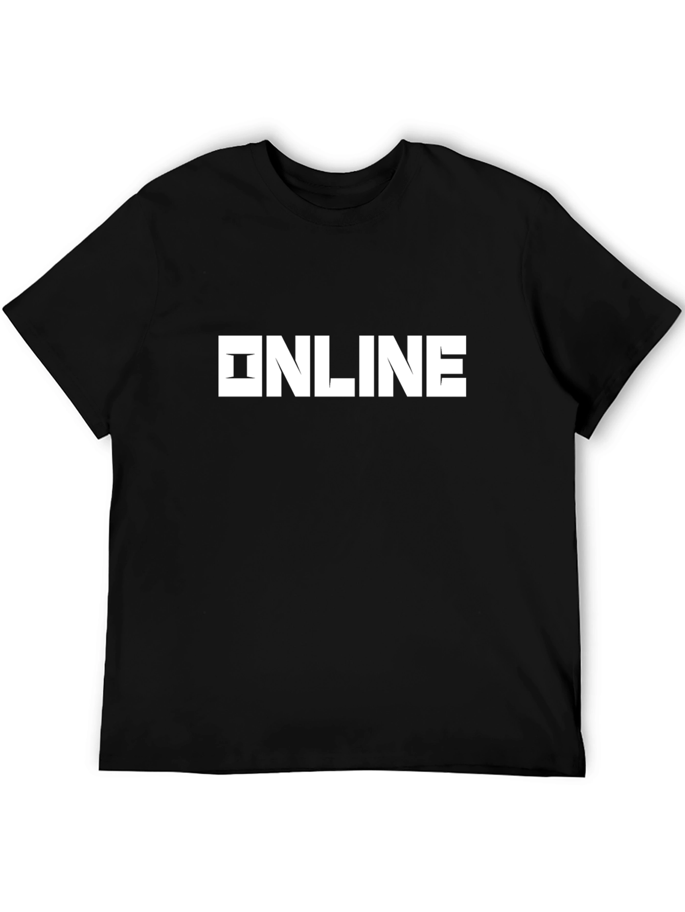 Online Graphic Black T-Shirt