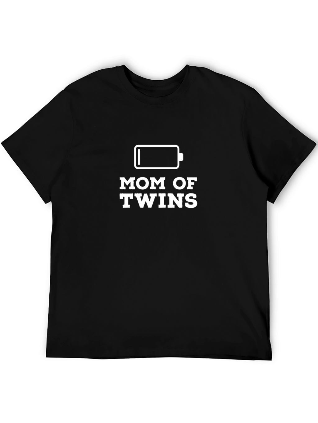 Mom of Twins Low Battery Graphic Tee