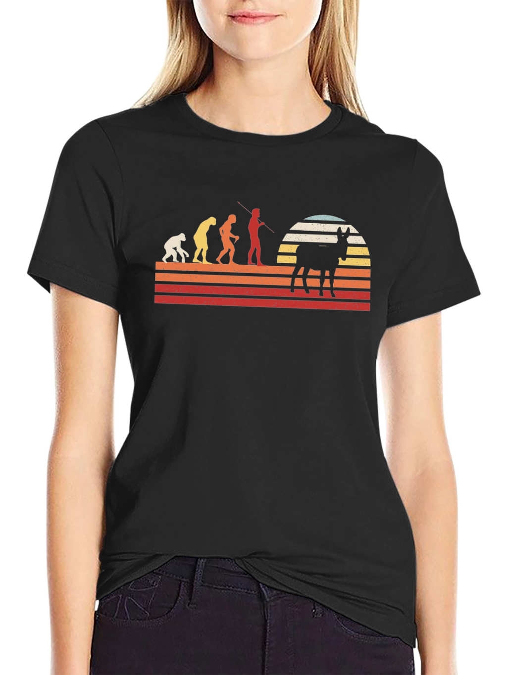 Donkey Evolution Graphic Tee - Retro Style