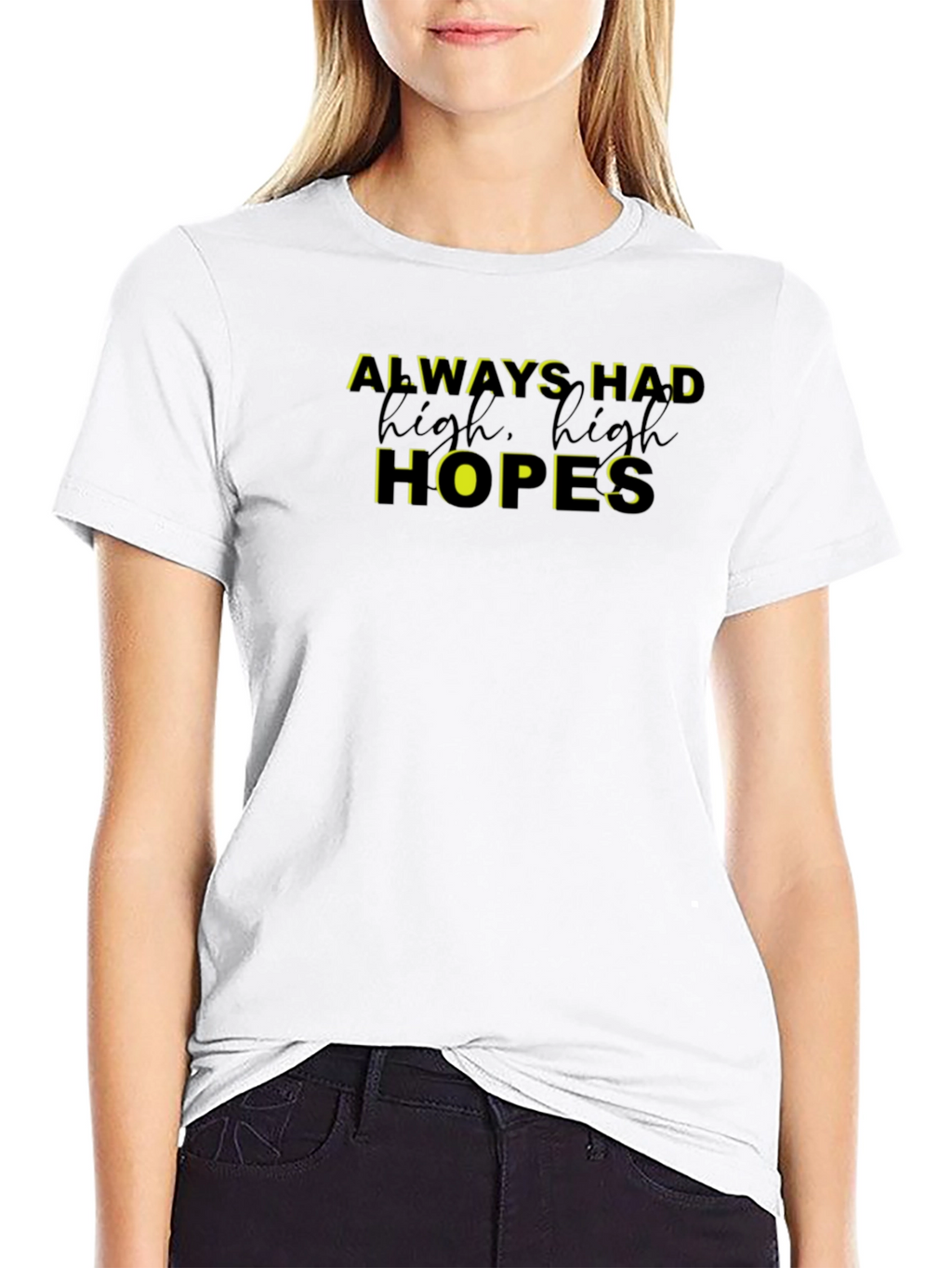Always Had High Hopes Graphic Tee - Black