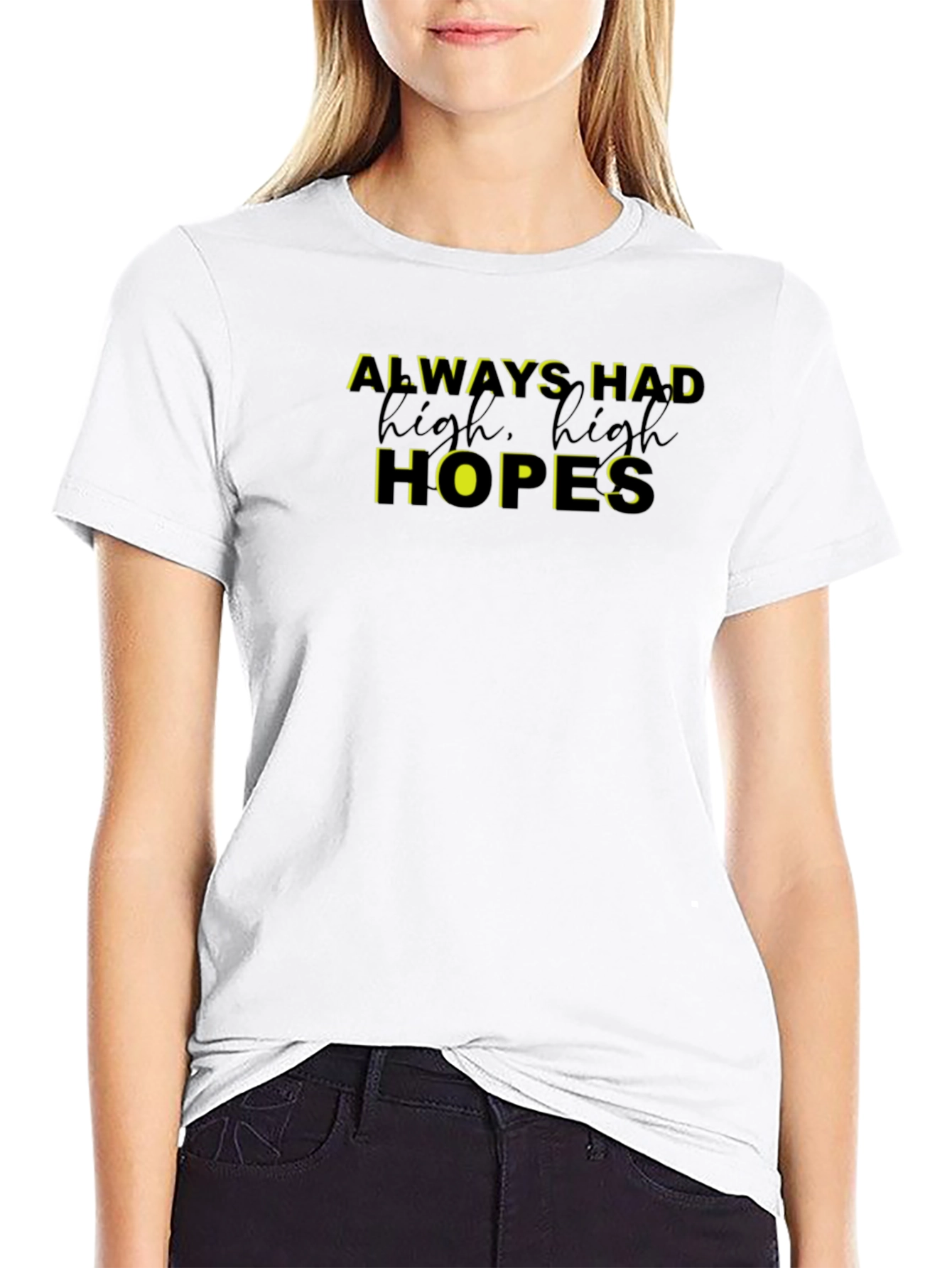 Always Had High Hopes Graphic Tee - Black