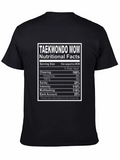 Taekwondo Mom Nutrition Facts Graphic Tee