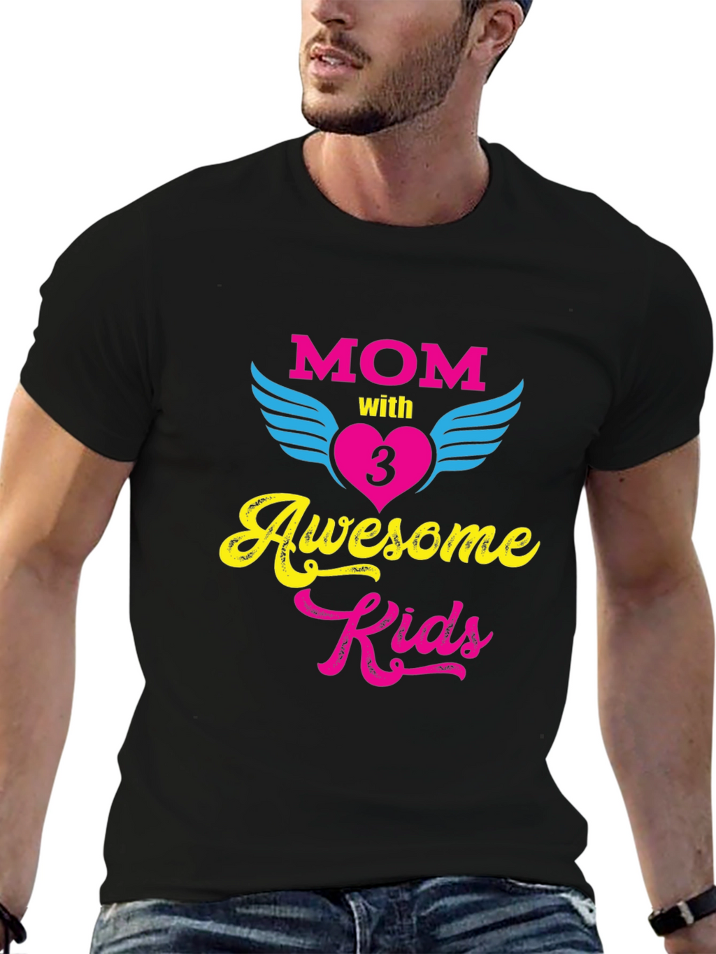 Mom of 3 Awesome Kids T-Shirt