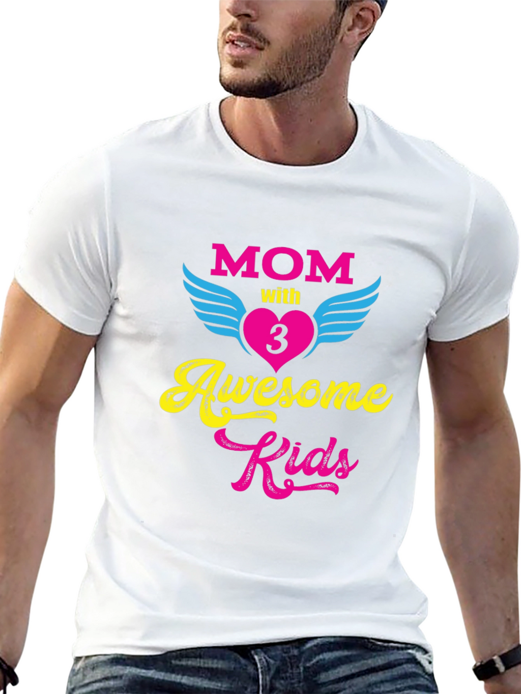 Mom of 3 Awesome Kids T-Shirt