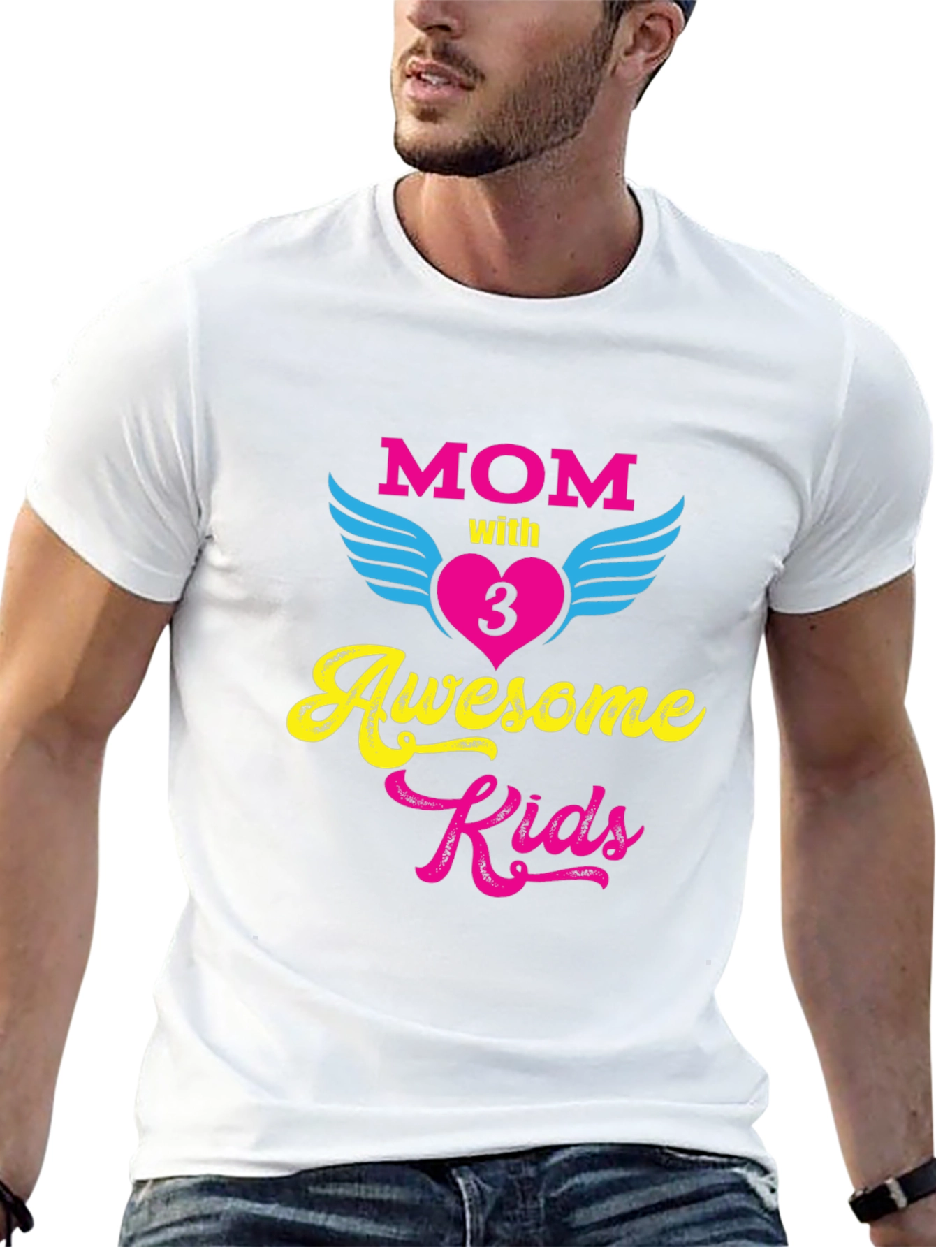 Mom of 3 Awesome Kids T-Shirt